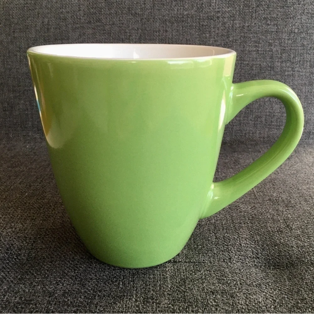 Oversized Spring Green Coffee Mug, 16 oz